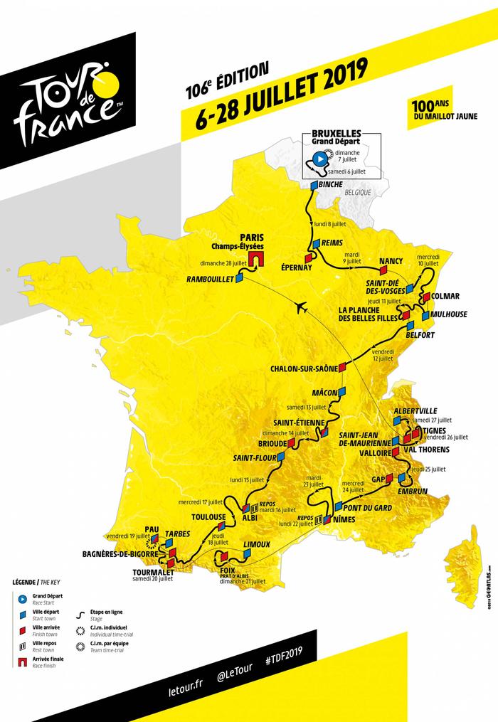 Nancy - 4e étape du Tour - Parcours